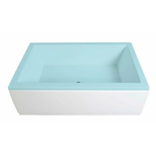 DEEP PLAIN Schürze für Nische, 140x36cm, weiss