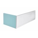 PLAIN 150 Frontschürze 150x 59cm, rechts, weiss