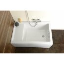 JAZZ 120x75cm Duschwanne mit Sitz, weiss