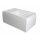 JAZZ 120x75cm Duschwanne mit Sitz, weiss