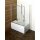 JAZZ 120x75cm Duschwanne mit Sitz, weiss