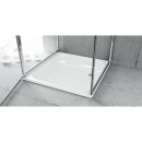 Emaille-Duschwanne, Quadrat, 80x80x16cm, weiss