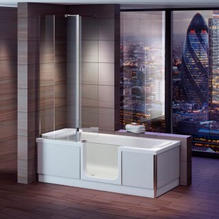 STYLE Badewanne mit Tür/Seniorenbadewanne 180x80cm  Ausführung Rechts