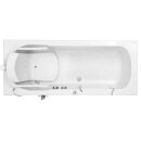 STYLE Badewanne mit Tür/Seniorenbadewanne 170x75cm,Rechts, mit Duschkabine