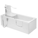 Badewanne mit Lift und Tür 169x69cm, LIBERTY Rechts