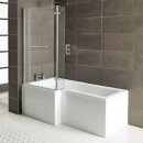 Raumspar Badewanne SYNA mit Duschzone 150x85/70cm, links,...