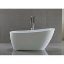 TISA Freistehende Badewanne 150x75 cm, weiss