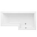 SYNA Badewanne mit Duschzone 167,5x85/70x40 cm, rechts, weiss