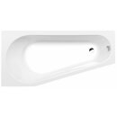Raumspar Badewanne PROJEKTA 160x80x44cm, links, weiss