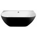 PAGODA Badewanne 170x85x58cm, schwarz/weiss