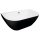 PAGODA Badewanne 170x85x58cm, schwarz/weiss