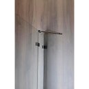 VITRA LINE Duschabtrennung 95cm, links, Klarglas