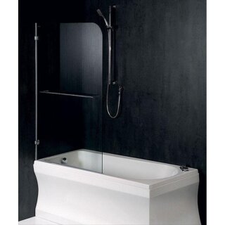 VITRA LINE Duschabtrennung 75cm, links, Klarglas