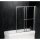 OLBIA Duschabtrennung 1230mm, Rahmen silber, Klarglas
