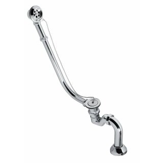 MODEL 12R Ablaufgarnitur mit Klick-Klack, Siphon, Chrom