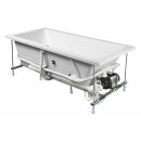 MARLENE HYDRO Whirlpool-Badewanne, 200x90x48cm, weiss
