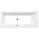 CLEO HYDRO Whirlpool-Badewanne, 180x90x48cm, weiss