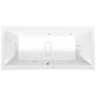 MARLENE HYDRO Whirlpool-Badewanne, 180x80x48cm, weiss