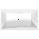 QUEST HYDRO Whirlpool-Badewanne, 180x100x49cm, weiss