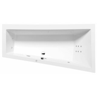 ANDRA R HYDRO Whirlpool Badewanne, 180x90x45cm, weiss
