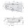 ANDRA R HYDRO Whirlpool Badewanne, 180x90x45cm, weiss