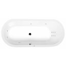ASTRA O HYDRO Whirlpool Badewanne, 165x75x48cm, weiss
