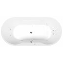 IO HYDRO Whirlpool Badewanne, 180x85x49cm, weiss