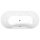 IO HYDRO Whirlpool Badewanne, 180x85x49cm, weiss