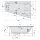TRIANGL R HYDRO Whirlpool Badewanne, 180x120x50cm, weiss