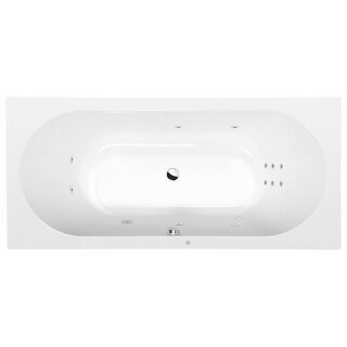 VIVA B HYDRO Whirlpool-Badewanne, 175x80x47cm, weiss