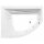 TANDEM L HYDRO Whirlpool-Badewanne, 170x130x50cm, weiss