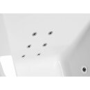 ASTRA L HYDRO Whirlpool-Badewanne, 165x80x48cm, weiss