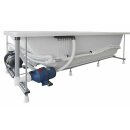 CLEO HYDRO Whirlpool-Badewanne, 160x75x48cm, weiss
