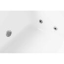 ROSANA HYDRO Whirlpool Badewanne, 140x140x49cm, weiss