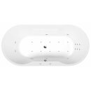 IO HYDRO-AIR Whirlpool Badewanne, 180x85x49cm, weiss