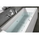 MARLENE HYDRO-AIR Hydromassage-Badewanne, 190x90x48cm, weiss
