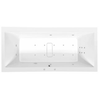 MARLENE HYDRO-AIR Whirlpool-Badewanne, 180x80x48cm, weiss