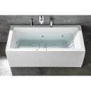 MARLENE HYDRO-AIR Whirlpool-Badewanne, 180x80x48cm, weiss