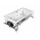 MARLENE HYDRO-AIR Whirlpool-Badewanne, 180x80x48cm, weiss