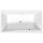 QUEST HYDRO-AIR Whirlpool-Badewanne, 180x100x49cm, weiss