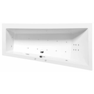 ANDRA R HYDRO-AIR Whirlpool Badewanne, 170x90x45cm, weiss