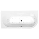 ASTRA L HYDRO-AIR Whirlpool Badewanne, 165x80x48cm, weiss