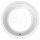 OBLO HYDRO-AIR Whirlpool Badewanne, 165x48cm, weiss