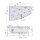 EVIA L HYDRO-AIR Whirlpool Badewanne, 160x100x47cm, weiss
