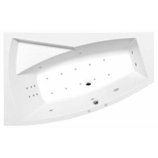 EVIA L HYDRO-AIR Whirlpool Badewanne, 170x100x47cm, weiss