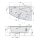 EVIA R HYDRO-AIR Whirlpool Badewanne, 170x100x47cm, weiss