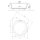 ROYAL CORNER Badewanne mit Rahmengestell 172x172x49cm, weiss