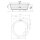 ROYAL ROUND Badewanne mit Rahmengestell 172x172x49cm weiss