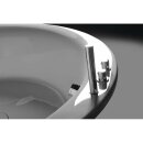 OBLO Badewanne mit Rahmengestell, rund, 165x48cm, weiss