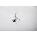 OBLO Badewanne mit Rahmengestell, rund, 165x48cm, weiss
